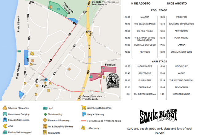 horarios mapa sonic blast moledo 2015