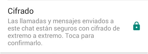 whatsapp confirma cifrado
