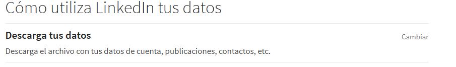 Linkedin datos