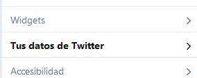 Twitter descargar datos